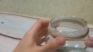Ваза своими руками . Ваза из стеклянной банки своими руками.