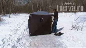 Зимняя палатка автомат для рыбалки куб Fishtool FishHouse (сборка-разборка)