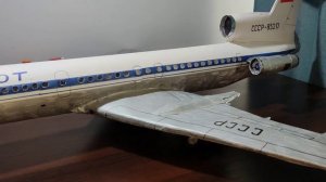 Макет: самолёта Ту154 б