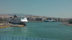 Ships and a view of Piraeus Port ....