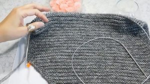 Вяжем шарф - бафф поперечным вязанием