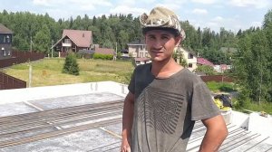 в работе монолитное ж/б перекрытие 2 этажа объект Захарово-2. Интервью Илхома.