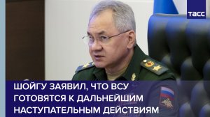 Шойгу заявил, что ВСУ готовятся к дальнейшим наступательным действиям