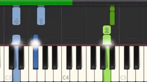 Как легко играть на пианино без нот Марсельеза