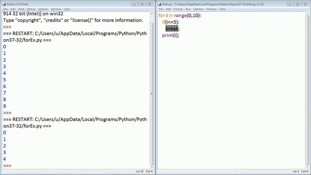 #11 Getting Start With Python | break,continue and pass Statements in Python