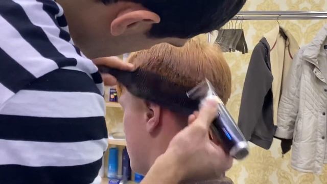 Мужская стрижка 469#стрижка без ножниц#haircut