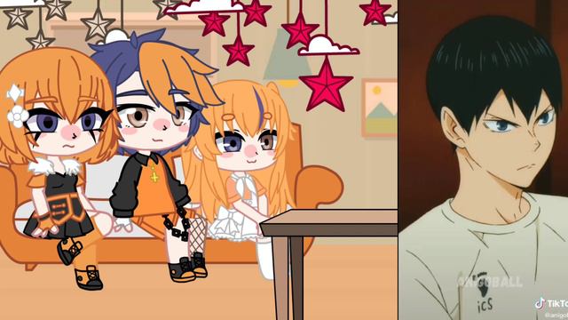 Реакция детей Хинаты и Кагеямы на их самих /КагеХина/Gacha club/ смотреть онлайн