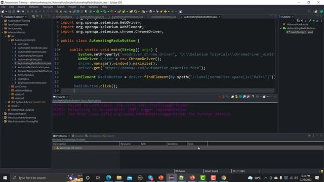 Selenium WebDriver with Java Tutorial 14 - How to automate radio button using selenium Webdriver
