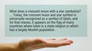 What does the crescent moon and star symbolize?