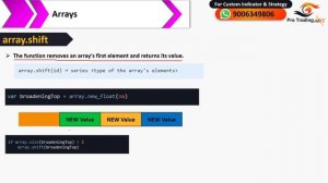 Pine Script v5 array.push and array.shift | Tutorial In Hindi | Episode - 54