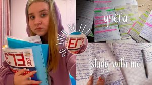 STUDY WITH ME/УЧУСЬ 24 ЧАСА/дневник выпускницы/стади виз ми/мой вечер после учёбы/УЧИСЬ СО МНОЙ/ЕГЭ