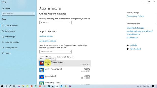 How to uninstall apps on windows 10