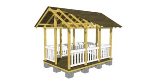 Краткий обзор проекта беседки Садовая