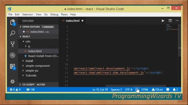 React S1E3 : Setup From CDN