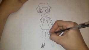 Как нарисовать Кавайного Егора Крида? Лёгкие рисунки для детей
