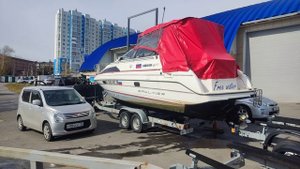 Окончили водномоторный сезон на bayliner 2651, увезли домой сушить брюшко.