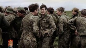 German Waffen-SS Soldiers on the Western Front | 4K Colored Combat Footage (Remastered)