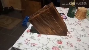 Подставка для ножей из дерева