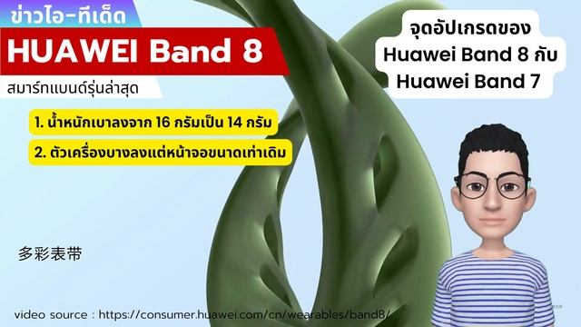 ข่าวไอ-ทีเด็ด | รีวิวสเปค HUAWEI Band 8 กับ HUAWEI Band 7 ต่างตรงไหนบ้าง #huaweiband8 #huaweiband7 смотреть онлайн