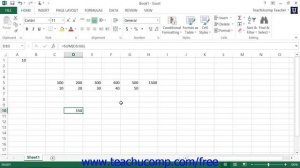 Excel 2013 Tutorial Relative References and Absolute References Microsoft Training Lesson 5.1