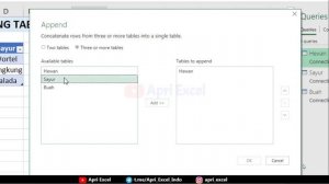 Belajar Power Query Excel Indonesia ( Cara Gabung Tabel di Excel )