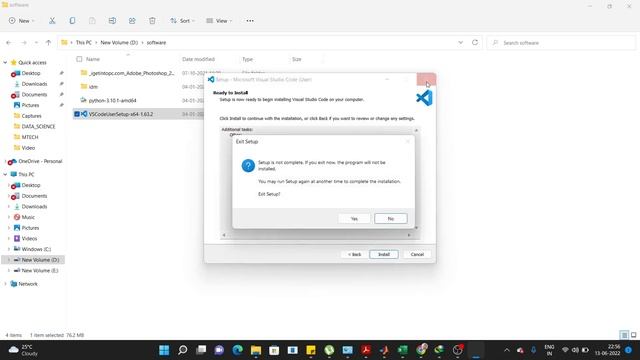 Python Tutorial for Beginners in Hindi | Learn Python(Installation of VS Code and Python)