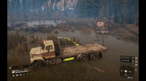 SnowRunner - спасаю застрявший шоссейник