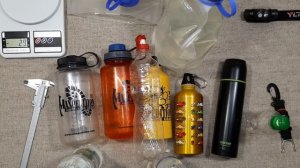 Баклажка / бутылка / фляга для воды. EDC предмет на лето - вода. Отзыв / мнение.