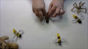 Пчела из синельной проволоки. Мастерим с детьми.