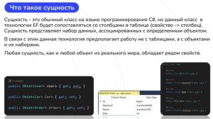 ЧТО ТАКОЕ КОНТЕКСТ БАЗЫ ДАННЫХ В ENTITY FRAMEWORK?