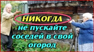 Никогда не пускайте Соседей в свой огород иначе без урожая останетесь Моя Дачная история