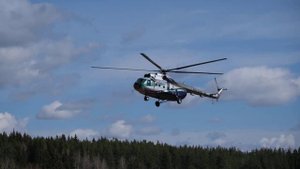 Ми-8 посадка с 1 задросселированным двигателем (упражнение)