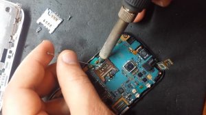 Samsung Galaxy Mini 2 GT-S6500 .замена слота сим карты.sim карта