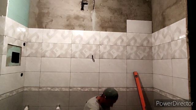 Ванная Комната//Укладка кафельной плитки Ванный все подробности на видео//