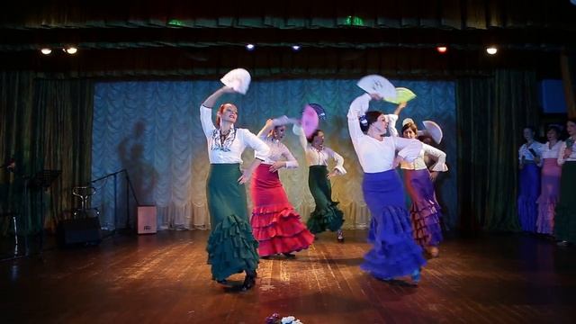 Guajira con abanico Школа фламенко студия "A Solas con Flamenco" смотреть онлайн