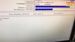 Video Memory Stress Test Or Test Card VGA Computer