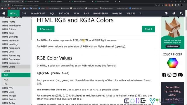 HTML COLOR Tutorial for Beginners  #html #css #js