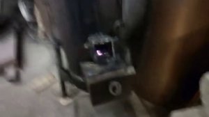 Бункерная ракета печь(горение опилок)