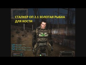 СТАЛКЕР ОП 2 1 ЗОЛОТАЯ РЫБКА ДЛЯ КОСТИ