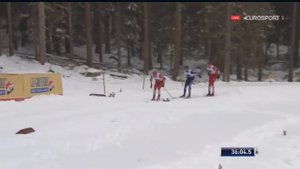 Лыжная эстафета. КМ 2018 19. Швеция. Золото и серебро - у России