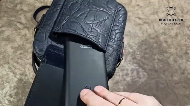 Кожаная сумка через плечо. Борсетка. Натуральная кожа. Ручная работа. смотреть онлайн