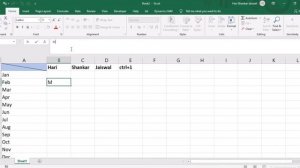 Split Cell Diagonally in Excel