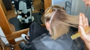 градуировка  волос,каре с градуировкой  hair graduation,square with graduation ?Vitalii Rybachenko