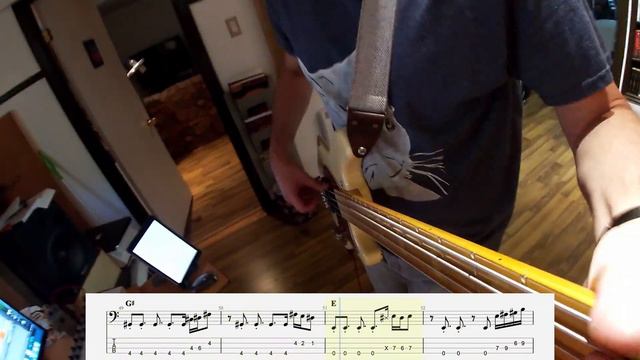 Beck Colors - Bass Cover with tabs. смотреть онлайн