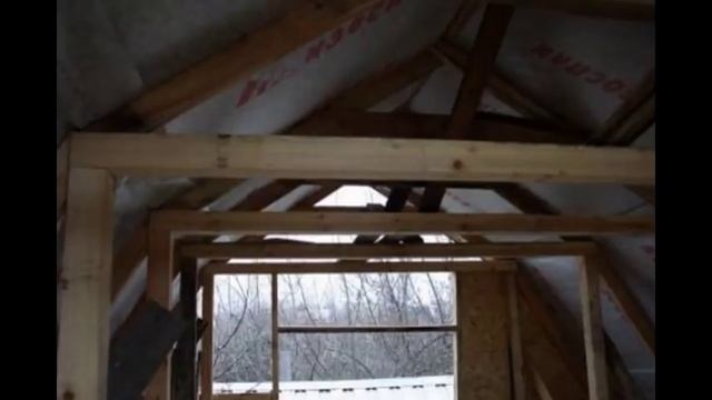 Строительство мансарды своими руками видео