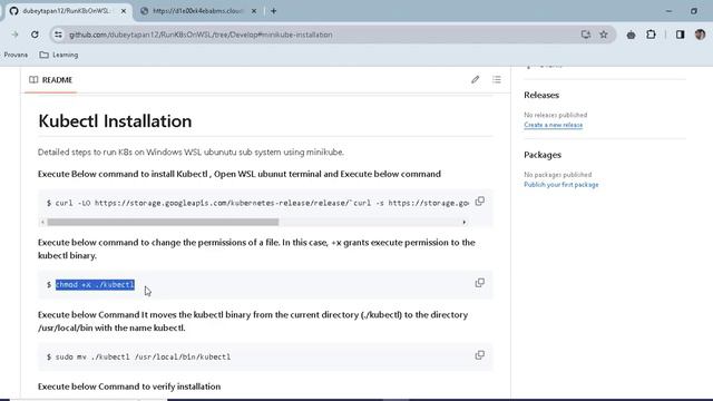 Install kubernetes on windows ubuntu wsl with minikube step by step