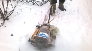Снегоуборщик из стиральной машины