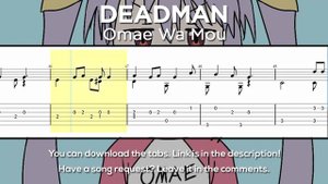 deadman - Omae Wa Mou Guitar Tutorial [TABS] (Fingerstyle) / Tiny Little Adiantum Guitar Tutorial
