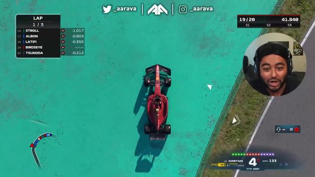 I Spent 24 Hours Driving using Birds Eye View Top Down Camera on the F1 22 Game