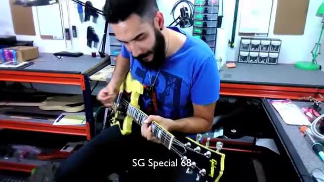 Demo de Guitarra Gibson SG Special 1968 Entrastado Restauración Neck reset Pintura Incrustaciones смотреть онлайн